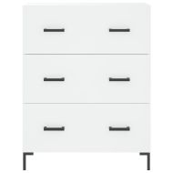 Висок шкаф, бял, 69,5x34x180 см, инженерно дърво