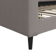 Кушетка, таупе, 80x200 см, плат