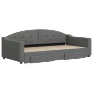 Дневно легло с уширение и чекмеджета, без матрак, 100x200 см