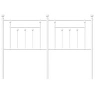 Метална резервна табла за легло, бяла, 140 см