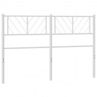 Метална резервна табла за легло, бяла, 140 см