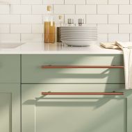 Дръжки за шкафове, 20 бр, бронз, 320 мм, неръждаема стомана