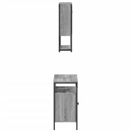 Комплект мебели за баня от 2 части сив сонома инженерно дърво