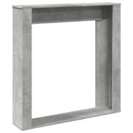 Облицовка за камина бетонно сив 100x20x100 см инженерно дърво