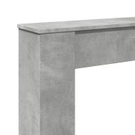 Облицовка за камина бетонно сив 100x20x100 см инженерно дърво