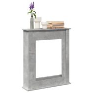 Облицовка за камина бетонно сив 75x20x87,5 см инженерно дърво