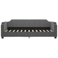 Кушетка, тъмносива, 90x190 см, плат