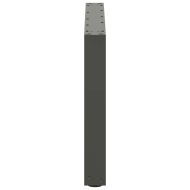 Крака за масичка за кафе, U-образни, 2 бр., антрацит, 60 x (42-43) см, стомана