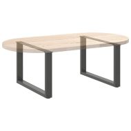 Крака за масичка за кафе, U-образни, 2 бр., антрацит, 60 x (42-43) см, стомана
