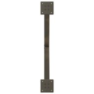 Крака за масичка за кафе, X-образни, 2 бр., естествена стомана, 70 x (42-43) см, стомана