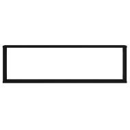 стенни кубични рафтове 4 бр. черен дъб 100x15x30 cm