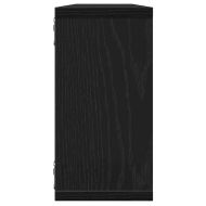 стенни кубични рафтове 4 бр. черен дъб 100x15x30 cm