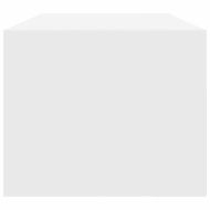 ТВ шкафове, 2 бр, бели, 80x31x25,5 см, инженерно дърво