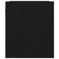 Нощно шкафче за стенен монтаж, черно, 38x34x40 см