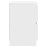 ТВ шкаф, бял, 40x35x54 см, инженерно дърво