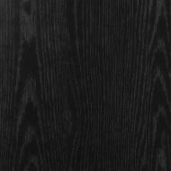 ТВ шкаф, черно и дъб, 102x30x36 см, инженерно дърво