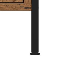 Шкаф за мивка за баня, старо дърво, 60x30x60см, инженерно дърво