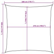 Платно-сенник, 160 г/м², бежово, 3x3 м, HDPE
