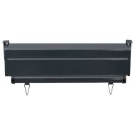 Вертикална тента за балкон, 65x250 см, черна