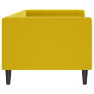 Кушетка, жълта, 80x200 см, кадифе