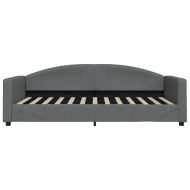 Кушетка, сива, 100x200 см, плат