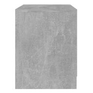 Нощно шкафче, бетонно сиво, 45x34,5x44,5 см, инженерно дърво