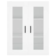 Стенен шкаф бял 69,5x34x90 см