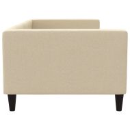 Кушетка, кремава, 90x200 см, текстил