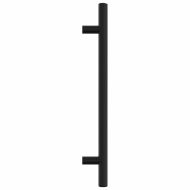Дръжки за шкафове, 20 бр, черни, 160 мм, неръждаема стомана