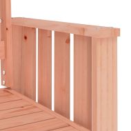 Градинска пейка с маса, 2-местна, масивна дугласка дървесина