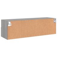 ТB стенен шкаф, сив сонома, 100x30x30 см, инженерно дърво