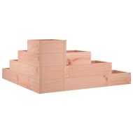 Градинска кашпа 4 нива 80,5x79x36 см масивна дугласка дървесина