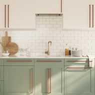 Дръжки за шкафове, 5 бр, бронз, 480 мм, неръждаема стомана