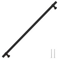 Дръжки за шкафове, 5 бр, черни, 320 мм, неръждаема стомана