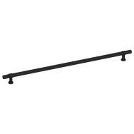 Дръжки за шкафове, 5 бр, черни, 320 мм, неръждаема стомана