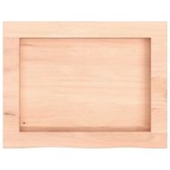 Плот за баня 40x30x(2-6) см необработено масивно дърво