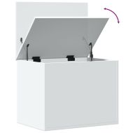 Кутия за съхранение, бяла, 60x42x46 см, инженерна дървесина