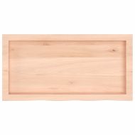 Плот за маса, 80x40x(2-6) см, необработен масивен дъб