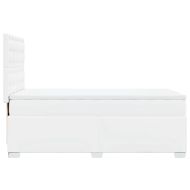 Боксспринг легло с матрак, бяло, 80x200 см, изкуствена кожа