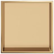 Душ ниша, златист мат, 32x32x9 см, неръждаема стомана