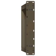 Крака за масичка за кафе, U-образни, 2 бр., естествена стомана, 40 x (30-31) см, стомана