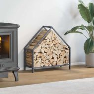 Стойка за дърва за огрев Антрацит Студено валцувана стомана