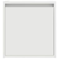 Нощно шкафче за стенен монтаж, бяло, 38x34x40 см