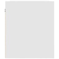 Нощно шкафче за стенен монтаж, бяло, 38x34x40 см