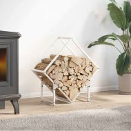 Стойка за дърва за огрев бяла Студено валцувана стомана