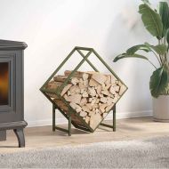 Стойка за дърва за огрев Olive Green Студено валцувана стомана