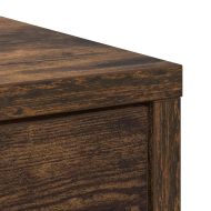 Бюфет с чекмеджета и вратички, опушен дъб, 73x31x90 см