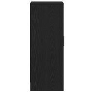 Шкаф за обувки, черен дъб, 60x35x92 см, инженерно дърво