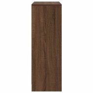 Бюфет с чекмеджета и вратички, кафяв дъб, 73x31x90 см