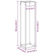 Стойка за дърва за огрев бяла Студено валцувана стомана